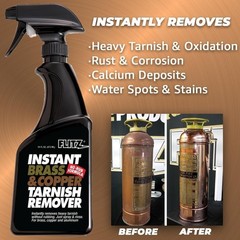 Instant Brass and Copper Tarnish Remover – 16oz Bottle of -Made Organic Rust …
