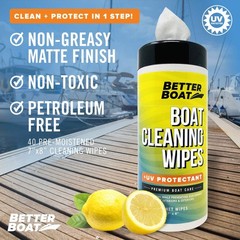 Boat Cleaner Wipes With Uv Protection Marine Vinyl Cleaner And Protectant For Bo