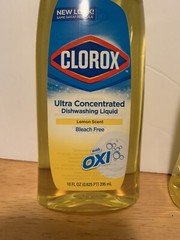 3 Clorox Ultra Concentrated Dishwashing Liquid w/ Oxi Lemon Scent 10 oz