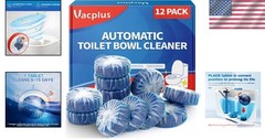 Fragrance-Free Toilet Bowl Cleaner Tablets – 12 Count for Stain Prevention