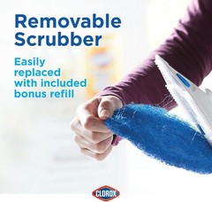 Clorox Extendable Tub & Tile Scrubber with Polyurethane Head – Heavy Duty Bathro