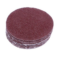 100Pcs Durable Emery Papers Round Sheets for Polishing Wood Metal Yellow