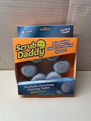Scrub Daddy Flushable Dissolving Cleaning Tablets Refill Packs For Wand System