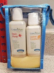 NIB Set UNITERS Pure Home Care Essentials Leather Furniture Cleaner/Stain Away