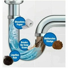 3x Fast Drain Remover Hot Sink Pipe Dredge Quick Foaming Cleaner 3.9 oz/ 110 g
