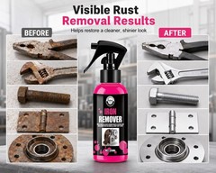 120ML Rust Remover Spray Metal Cleaner Iron Oxidation Remover Restore Shine