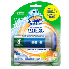 Scrubbing Bubbles Fresh Gel Toilet Bowl Cleaning 1.34 Ounce (Pack of 1), blue