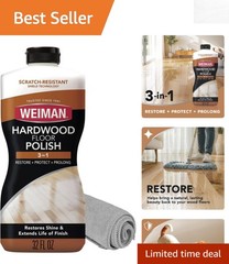 Safe & Reliable Weiman 32 Oz Hardwood Floor Polish – Scratch Resistant Finish