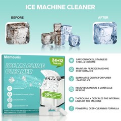 Ice Machine Cleaner Maker Descaler, 36 Pack Nugget Ice Maker Cleaner Tablets …