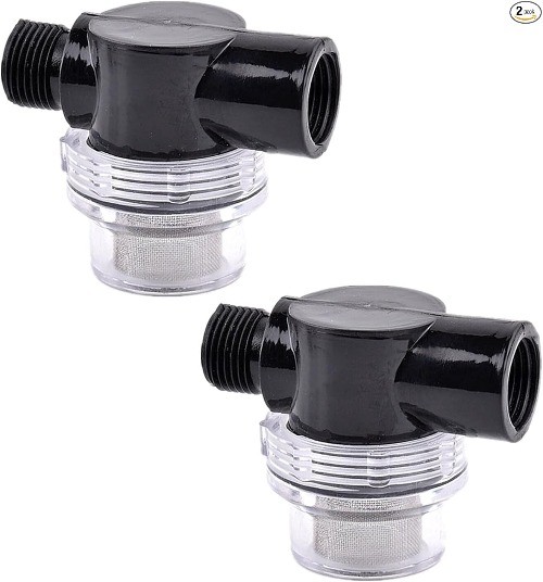 Water Pump Filter, Water Inlet Replacement 1/2 Inch Twist-On Color: 2PCS Large