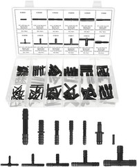 113PCS Car Vacuum Line Connector Kit, Heat Resistant Automotive Vacuum Tubing Te