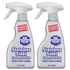 Stainless Steel Cleaner and Polish Spray (2 x 16 oz) Removes Oily Fingerprint…