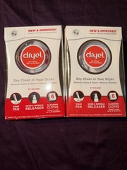 2 pack Dryel At Home Dry Cleaner Starter Kit with 6 Cleaning Cloths, Fresh Scent