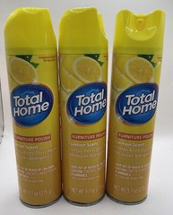 Lot of 3 Total Home Lemon Furniture Polish, 9.7 OZ Each