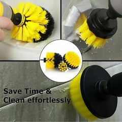 Drill Brush Set Power Scrubber Drill Attachments For Carpet Tile Grout Cleanings