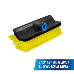Lock-On Multi-Angle Bi-Level Scrub Brush