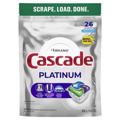 Platinum Dishwasher Pods, Dishwasher Detergent Soap Tabs, Fresh, 26 Count
