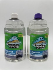 Lot 2 Scrubbing Bubbles Automatic Shower Cleaner Refills 34oz Glade Refresh Spa