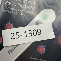 Brookstone UVC Handheld Sanitizing Light Chemical Free – Kills 99.9% of Germs