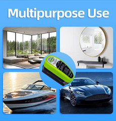2025 New Automotive Oil Film Cleaning Brush, Clear Vision Glass Cleaner,