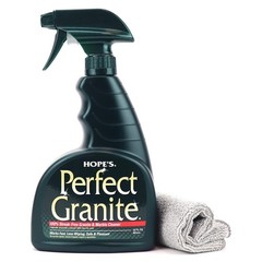 Perfect Granite & Marble Countertop Cleaner with Microfiber Cloth, Stain Remo…