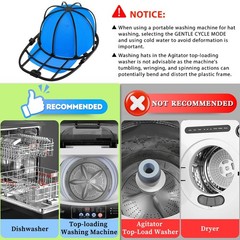 Hat Washer for Washing Machine – Cleaner for Baseball Caps, Say Goodbye to De…