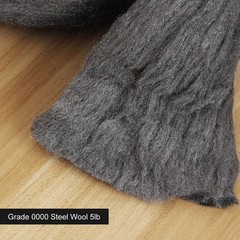 Grade 0000 Steel Wool 5lb Fine Steel Wool Roll Steel Wool 0000 for Cleaning, Rem