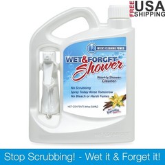 Weekly Shower Cleaner Fume Free Soap Scum Remover Vanilla Scent Mold Mildew 64oz