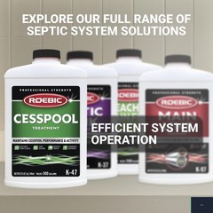 Cesspool Treatment Bacteria Enzyme, 32 Ounces, Paper Sludge Digestion