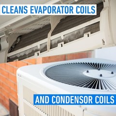 Heavy-Duty AC Coil Cleaner – 128oz Unscented Non-Foam Solution for Efficient …