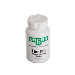 Unger Commercial The Pill Glass Cleaner, 12 Bottles of 100 Pills (1,200 Total…
