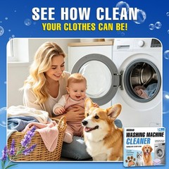 Washing Machine Cleaner Tablets Deep Cleaning Pet Hair Odor Cleaner HE F 24 P…