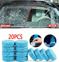 20pcs Automotive Windshield Cleaning Sheets, Concentrated Multi-Functional Fluid