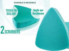 Swift Scrub Bathroom Buildup Remover Cleaner Scrubber Pads Safe on Surfaces -2pc