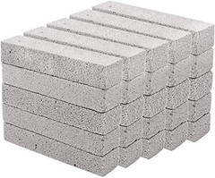 25 Pieces Pumice Stones for Toilet Cleaning Pumice Scouring Stick Remove Hard Wa