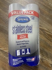 Sprayway Stainless Steel Cleaner & Polish 2 Pack Aerosol Oil Based