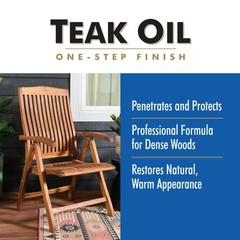 Teak Oil Wood Finish Spray, 11.25 oz, Clear, 6 Pack