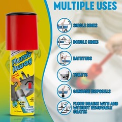 Plumb Away Instant Drain Opener-No Chemicals-Clog Remover & Cleaner- Starter Kit