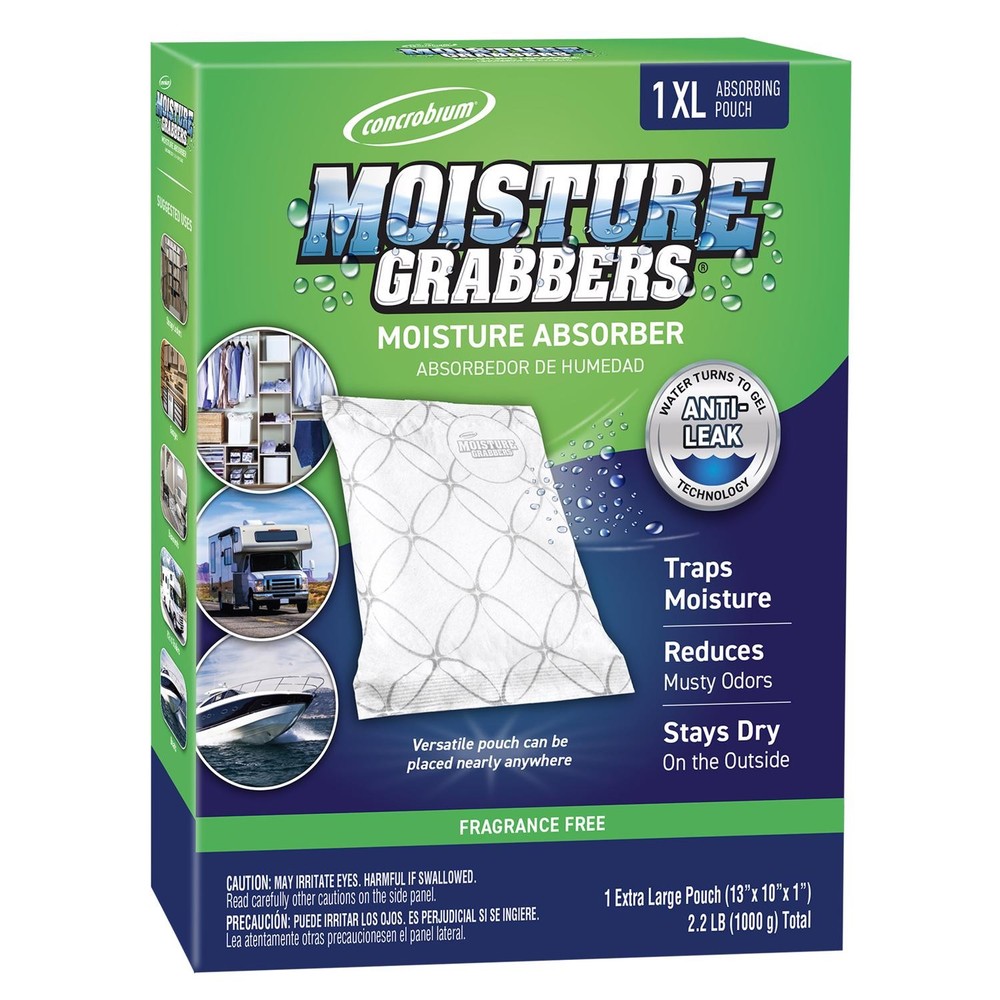Concrobium 765-1353 35.3 oz. Humidity-Absorbing Pouch 2Lx10.2Hx8.4W in.