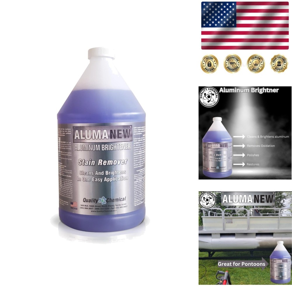 1 Gallon Liquid Aluminum Brightener – Effective Stain Remover for Metal Surfaces