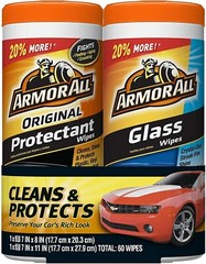 30 Count Pack of 2 Armor All Car Interior Cleaner Protectant Wipes – Cleaning fo