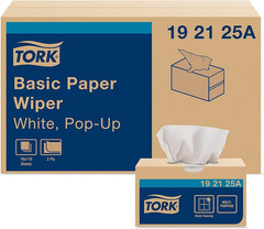 Basic Paper Wiper White, Pop-Up Box, 18 X 110 Sheets, 192125A