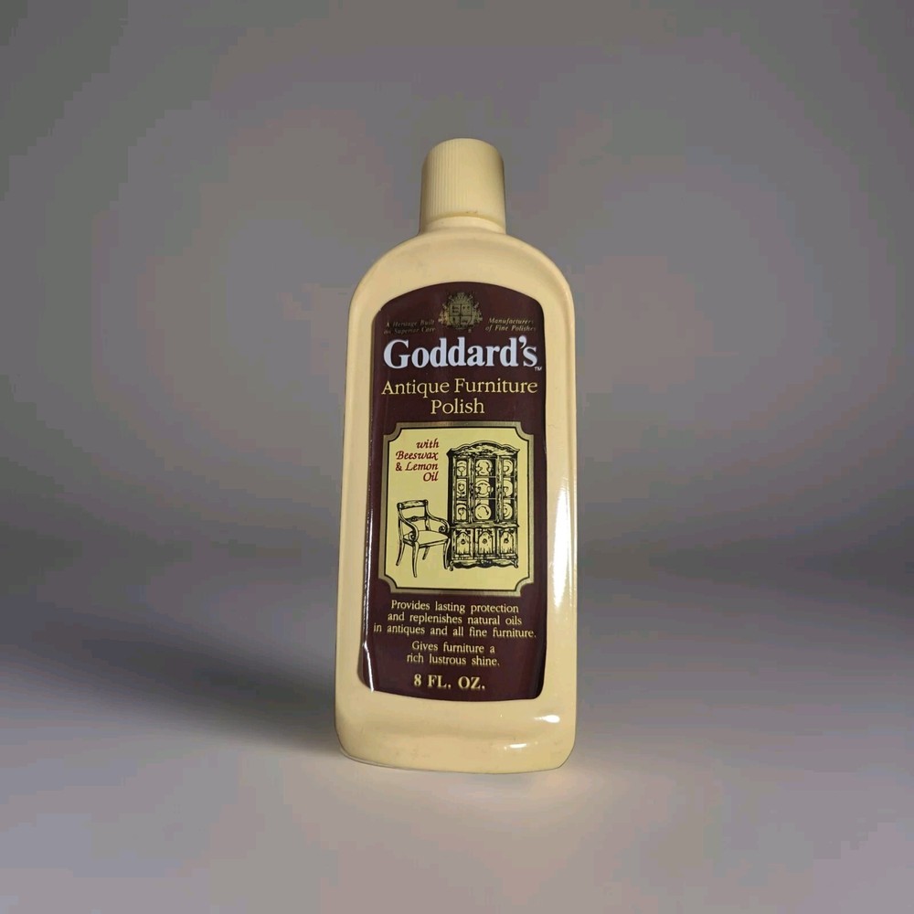 Vintage NOS Goddards Antique Furniture Polish Beeswax & Lemon Oil
