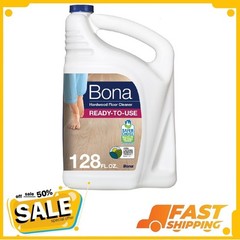 Bona Hardwood Floor Cleaner Refill 128 Fl Oz, NEW, Free Shipping