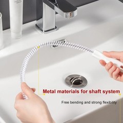 Drain Cleaning Brush Flexible Hair Clog Remover Bathroom Sink Pipe Cleaner