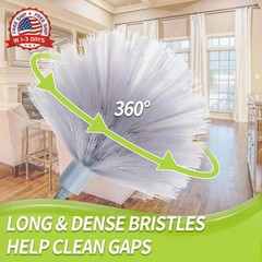 IVYROLL Cobweb Duster with Extension Pole, Spider Web Brush & Ceiling Cleaning K