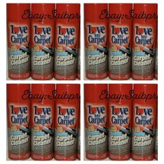 12 Pk Love My. Carpet Cleaner Foam 12 Oz Fights Odor Spray & Vacuum
