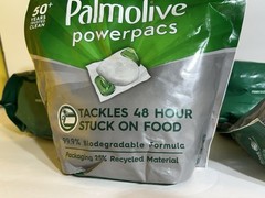 4 Palmolive PowerPacs Dishwasher Detergent Pods For 48Hr Stuck on Food 144 count