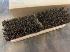 Weiler 44026 Heavy Duty Deck Scrub Brush with Natural Palmyra Bristles
