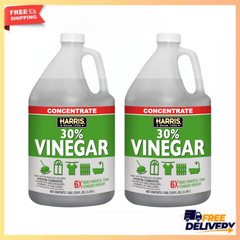 2 Pack Harris 30 Percent Vinegar Concentrated All Purpose Cleaner 1 Gallon Jug